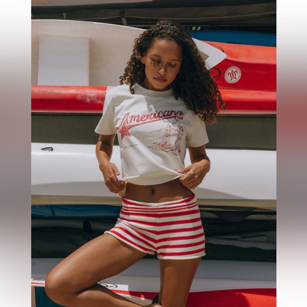 Daily Drills Americana Graphic Tee with Red Print